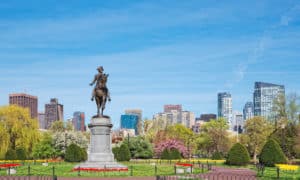 Boston MA Statue in Park - Boston Locksmith Service Areas